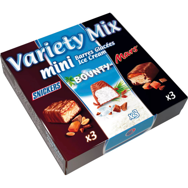 Mix Varumärken Ice Cream Bar Mini Variety Mix Snickers/Bounty/Mars
