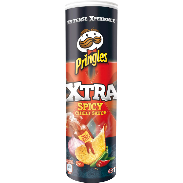 Pringles Chips Xtra Spicy Chilli Sauce