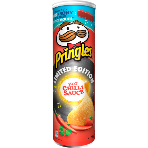 Pringles Chips Hot Chilli Sauce