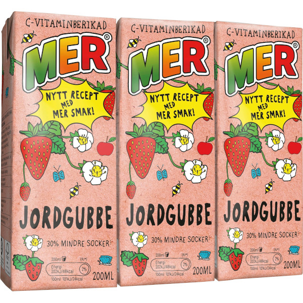 MER Stilldrink Jordgubbe