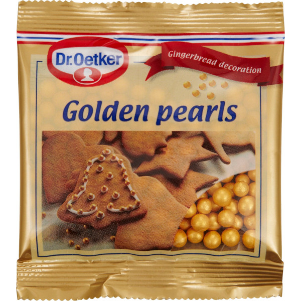 Dr Oetker Pepparkaksdekoration Golden Pearls