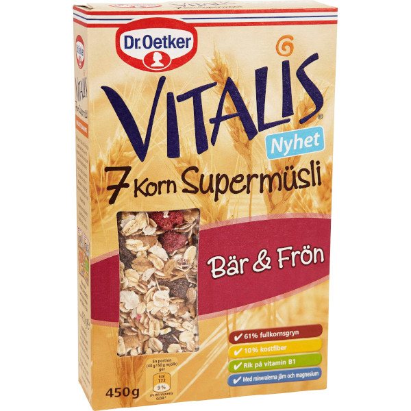 Dr Oetker Vitalis Supermüsli Bär & Frön