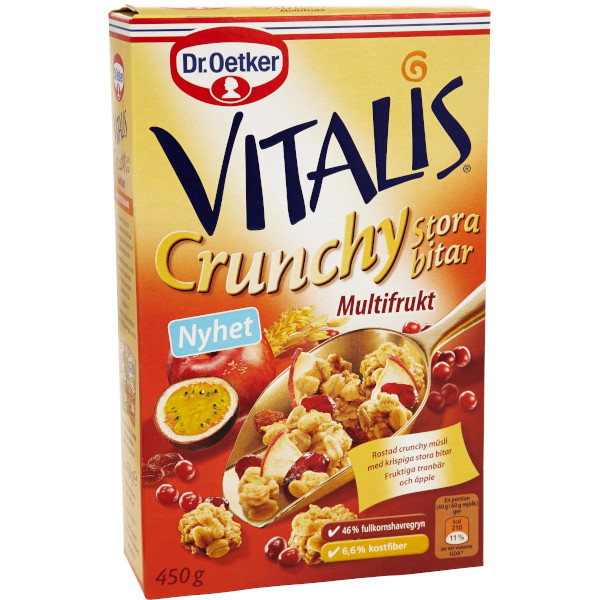 Dr Oetker Vitalis Crunchy Multifrukt