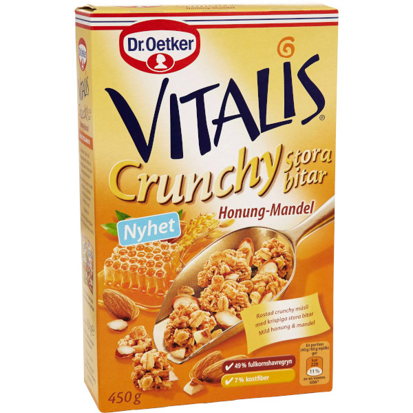 Dr Oetker Vitalis Crunchy Honung & Mandel
