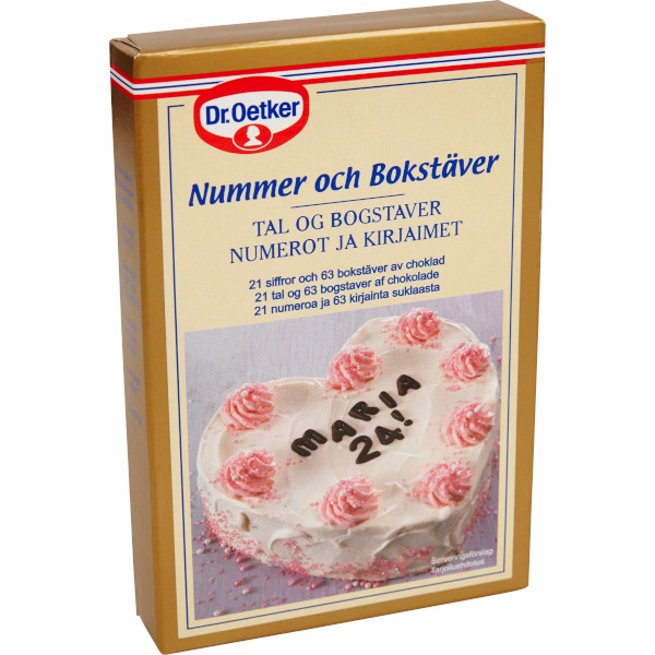 Dr Oetker Nummer & Bokstäver Choklad