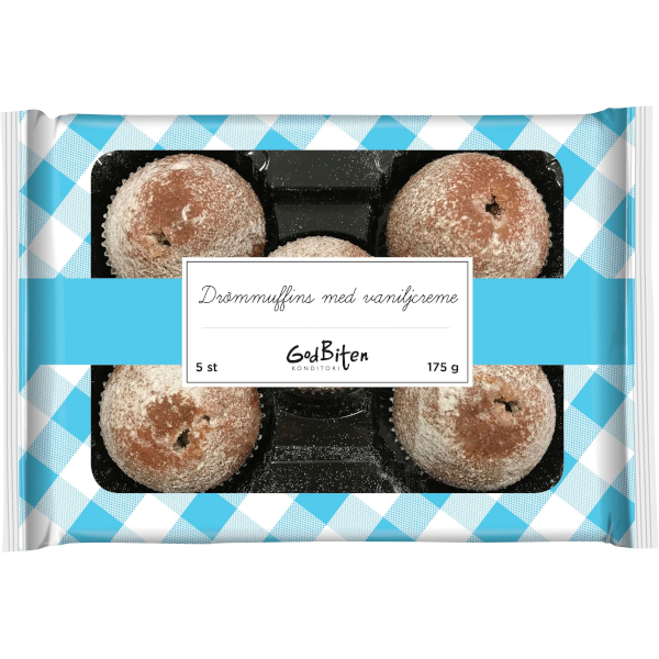 Godbiten Drömmuffins Vaniljcreme