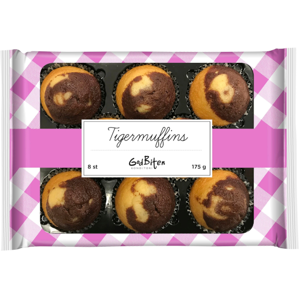 Godbiten Tigermuffins