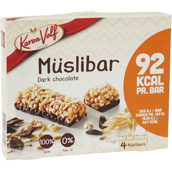 Karen Volf Müslibar Dark Chocolate