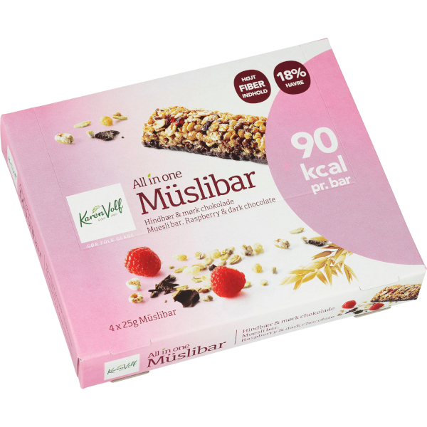 Karen Volf Müslibar All In One Raspberry & Dark Chocolate