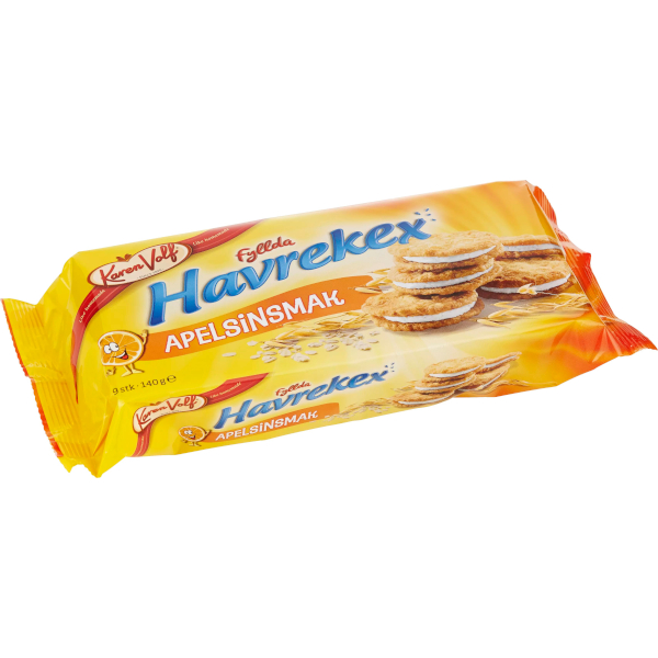 Karen Volf Fyllda Havrekex Apelsin
