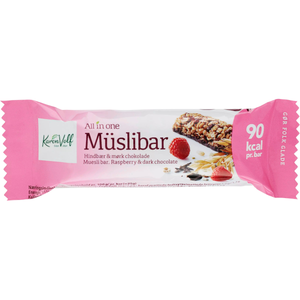 Karen Volf Müslibar All In One Raspberry & Dark Chocolate