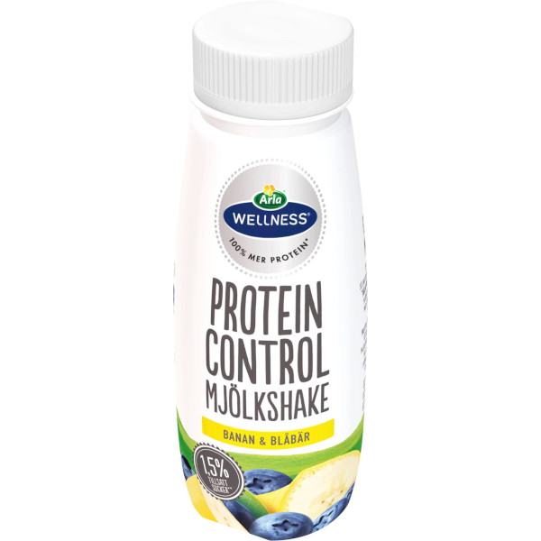 Arla Wellness Mjölkshake Protein Control Banan & Blåbär