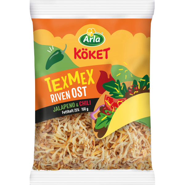 Arla Köket Riven Ost Texmex Jalapeno & Chili