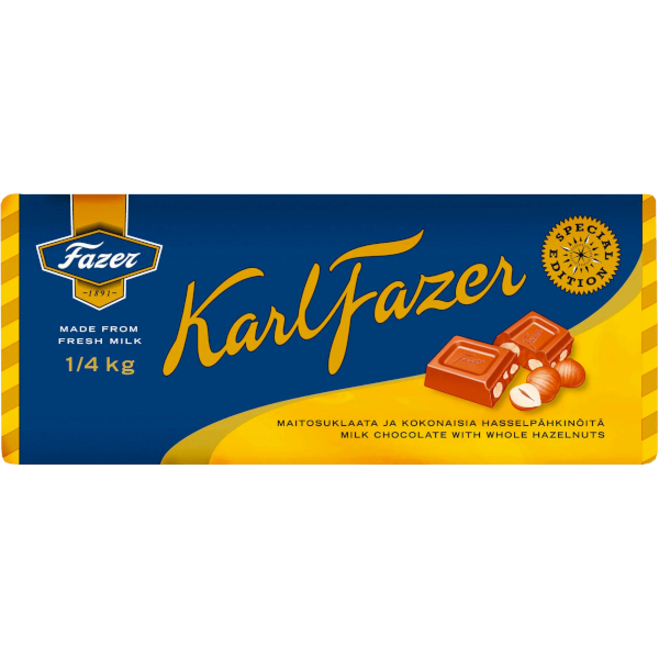 Fazer Chokladkaka Karl Fazer Whole Hazelnuts