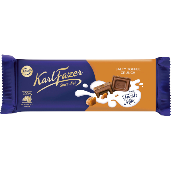 Fazer Chokladkaka Karl Fazer Salty Toffee Crunch