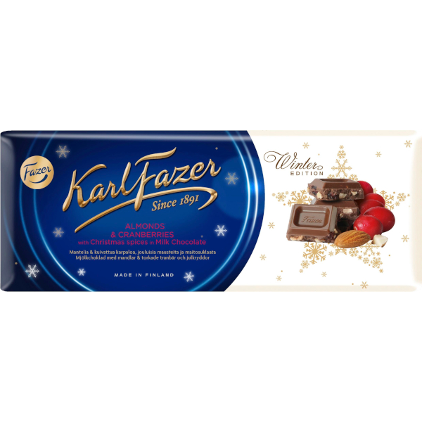 Fazer Chokladkaka Karl Fazer Almonds & Cranberry