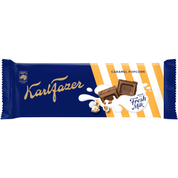 Fazer Chokladkaka Karl Fazer Caramel Popcorn