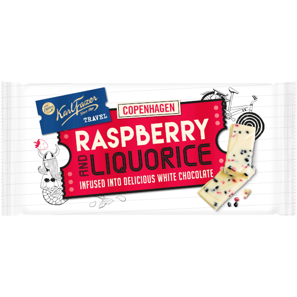 Fazer Chokladkaka Karl Fazer Travel Copenhagen Raspberry & Liquorice