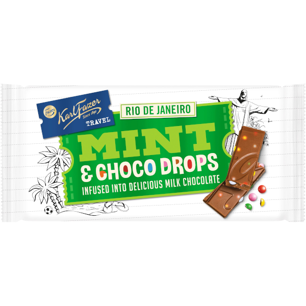 Fazer Chokladkaka Karl Fazer Travel Rio De Janeiro Mint & Choco Drops