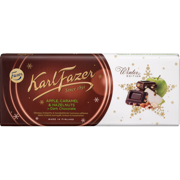 Fazer Chokladkaka Karl Fazer Mörk Apple/Caramel/Hazelnuts