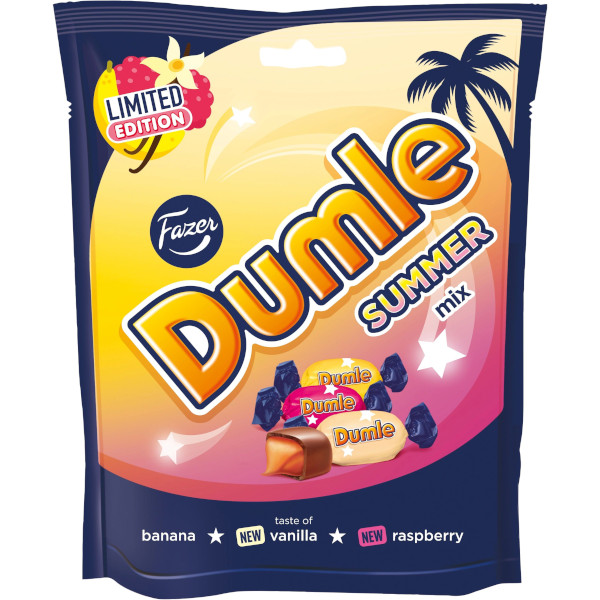 Fazer Dumle Summer Mix Banana/Vanilla/Raspberry