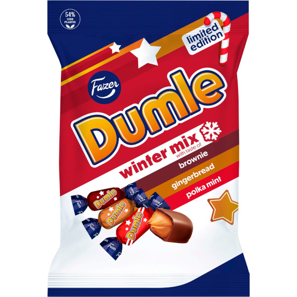 Fazer Dumle Winter Mix Brownie/Gingerbread/Polka Mint