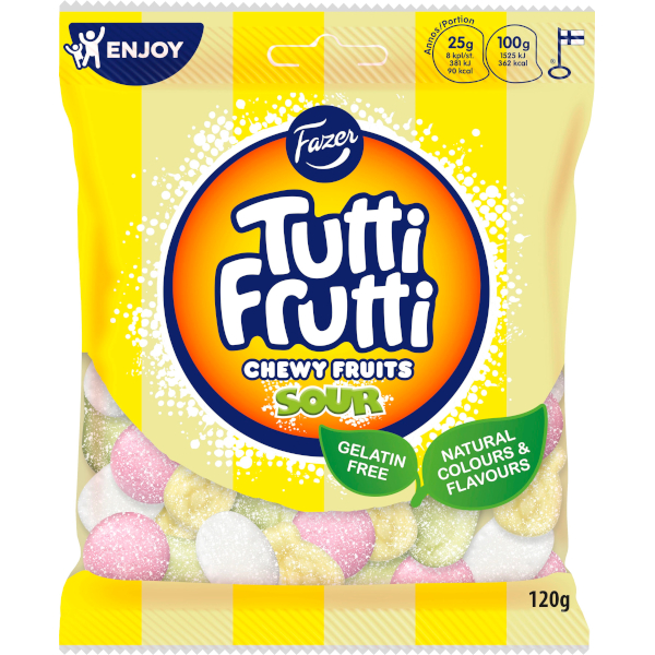 Fazer Tutti Frutti Chewy Fruits Sour