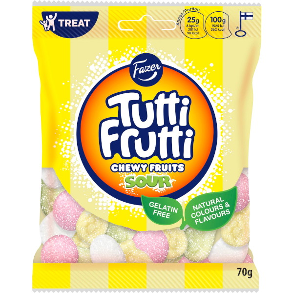 Fazer Tutti Frutti Chewy Fruits Sour