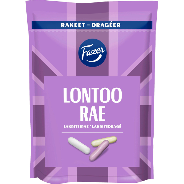 Fazer Lontoo Rae Lakritsdragéer