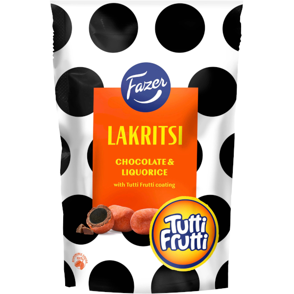 Fazer Lakritsi Chocolate & Liquorice Tutti Frutti