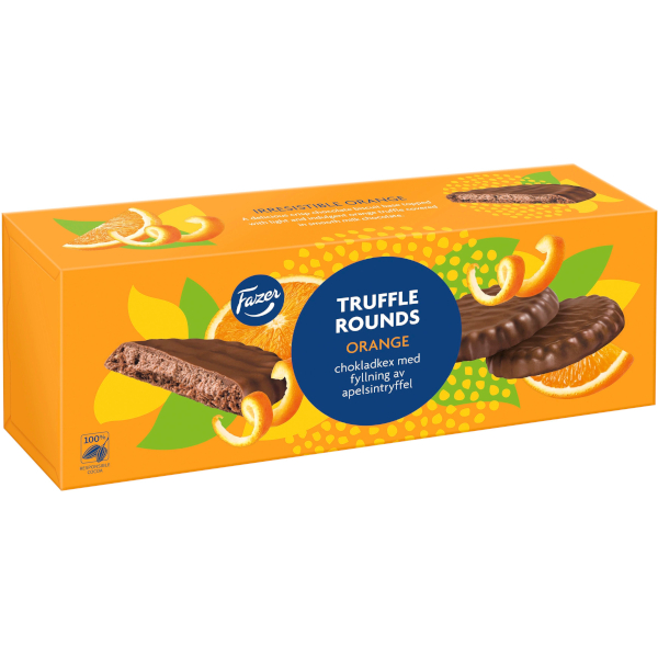 Fazer Truffle Rounds Orange