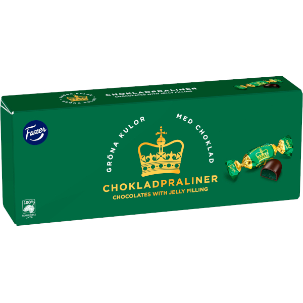 Fazer Chokladpraliner Gröna Kulor