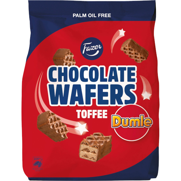 Fazer Chocolate Wafers Dumle Toffee
