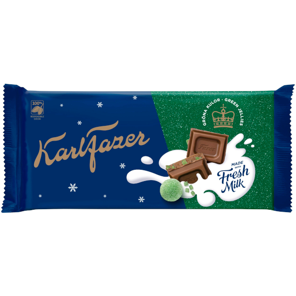 Fazer Chokladkaka Karl Fazer Gröna Kulor