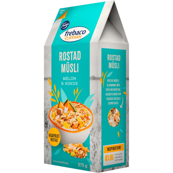 Frebaco Kvarn Rostad Müsli Melon & Kokos