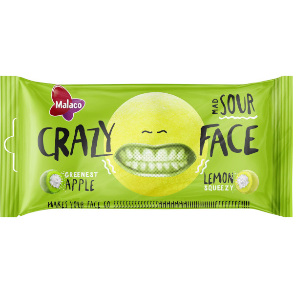 Malaco Crazy Face Sour