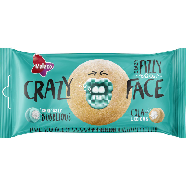 Malaco Crazy Face Fizzy