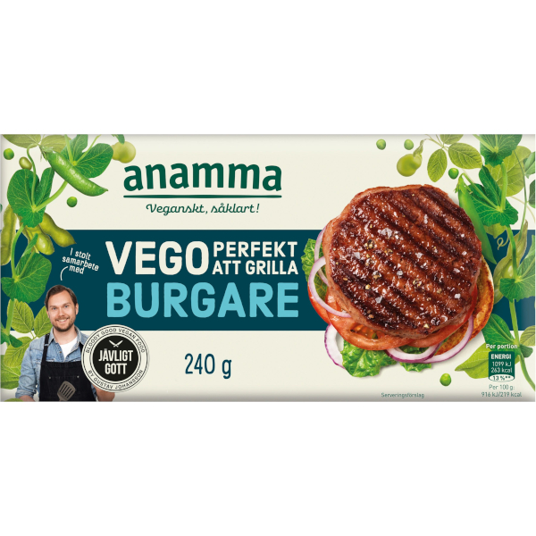 Anamma Vegoburgare Jävligt Gott