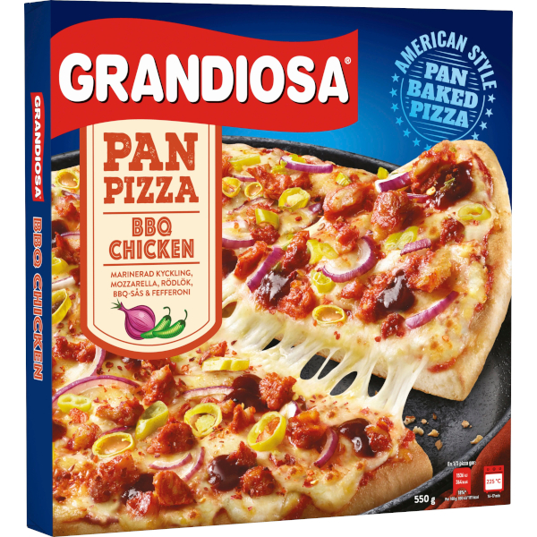Grandiosa Pan Pizza BBQ Chicken