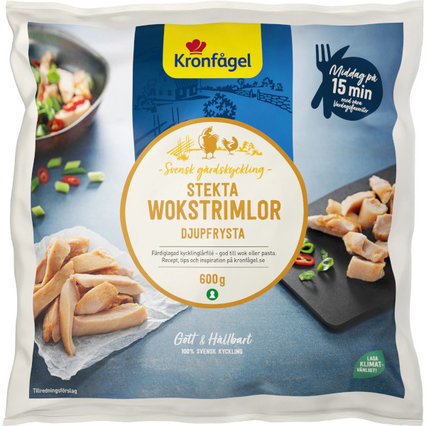 Kronfågel Wokstrimlor