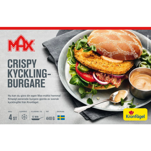 MAX Crispy Kycklingburgare