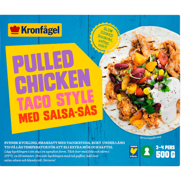 Kronfågel Pulled Chicken Taco Style