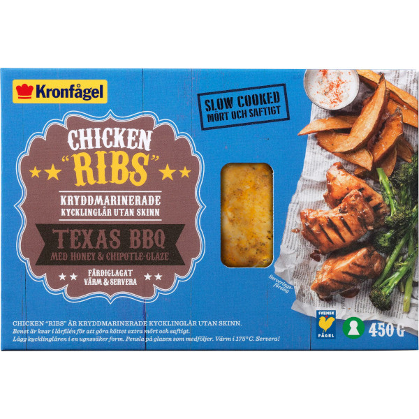 Kronfågel Chicken Ribs Texas BBQ