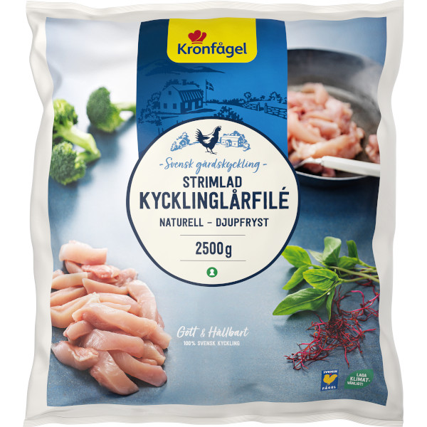 Kronfågel Kycklinglårfilé Strimlad