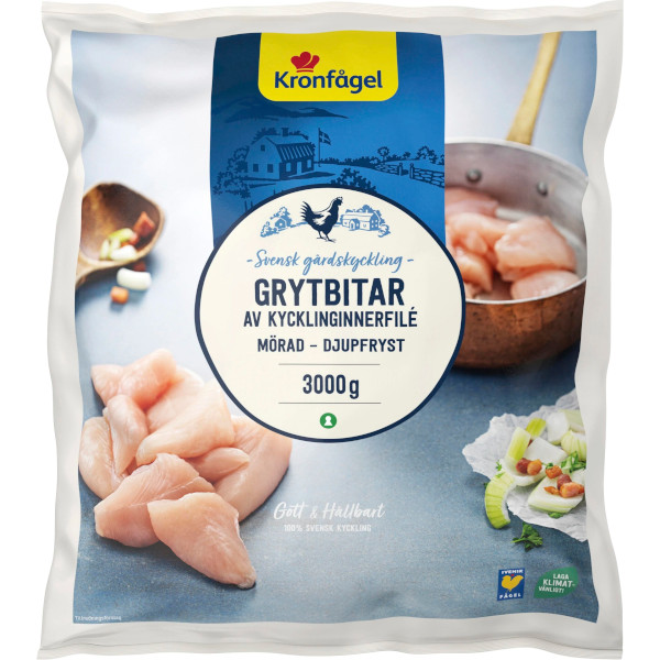 Kronfågel Grytbitar Kycklinginnerfilé