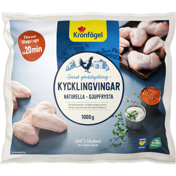 Kronfågel Kycklingvingar Naturella