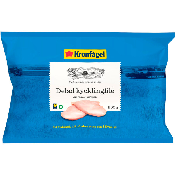 Kronfågel Kycklingfilé Delad