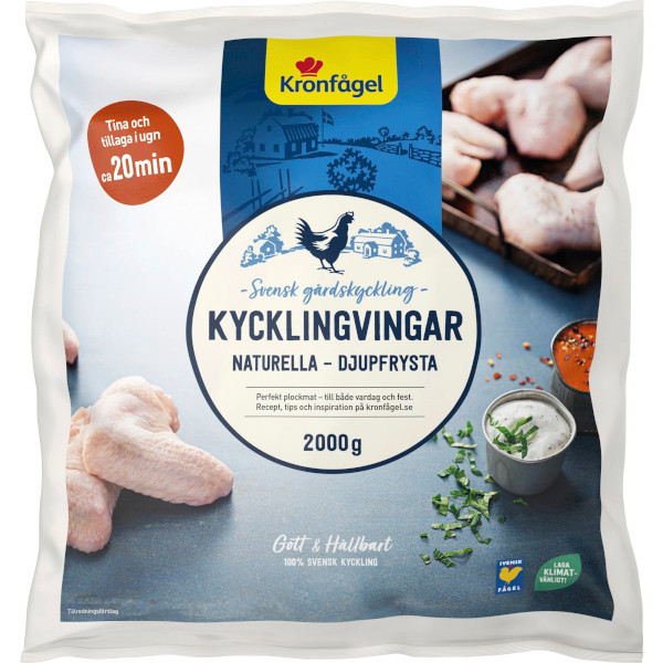 Kronfågel Kycklingvingar Naturella
