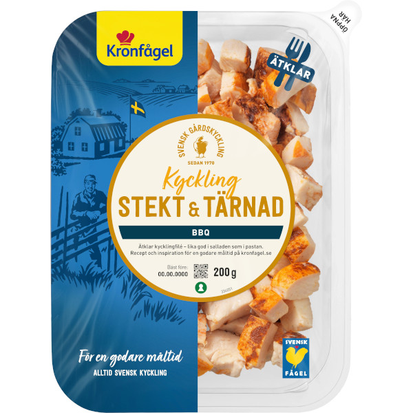 Kronfågel Kyckling Stekt & Tärnad BBQ