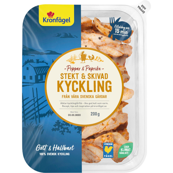 Kronfågel Kyckling Stekt & Skivad Peppar & Paprika